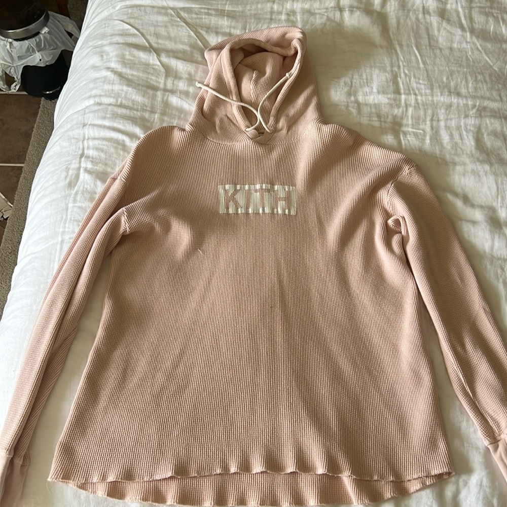 Kith waffle knit hoodie